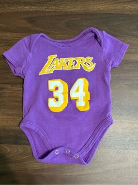 Baby Los Angeles Lakers onesie